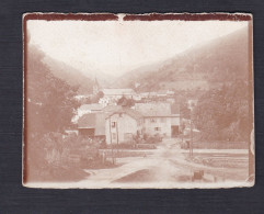 Carte Photo Ste Sainte Croix Aux Mines St Kreuz (68) Vue Générale Passage à Niveau Soldats Guerre 14-18 (55635) - Sainte-Croix-aux-Mines