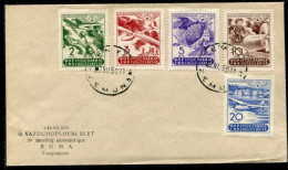 YUGOSLAVIA 1950 Airmail Week, Ruma FDC.  Michel 611-15 - FDC