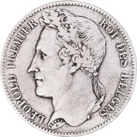 Monnaie, Belgique, Leopold I, 5 Francs, 5 Frank, 1848, TB+, Argent, KM:3.2 - 5 Francs