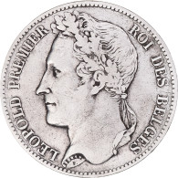 Monnaie, Belgique, Leopold I, 5 Francs, 5 Frank, 1848, TB+, Argent, KM:3.2 - 5 Frank