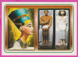 291038 / Egypt - Egyptian Museum - Queen Nefertiti Bust Rahotoop And His Wife Princess Nefert PC Egypte Agypten Egitto - Musées