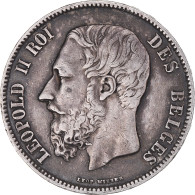 Monnaie, Belgique, Leopold II, 5 Francs, 5 Frank, 1870, Bruxelles, TTB, Argent - 5 Francs