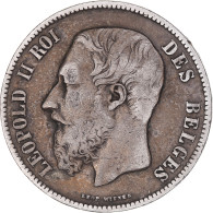 Monnaie, Belgique, Leopold II, 5 Francs, 5 Frank, 1871, TB, Argent, KM:24 - 5 Francs