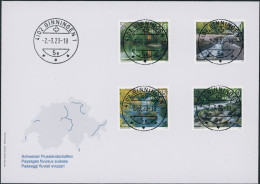 Suisse - 2023 - Flusslandschaften - Ersttagsbrief FDC ET - Ersttag Voll Stempel - Brieven En Documenten