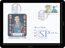 Portugal 2022 Blessed Charles Emperor Of Austria King Hungary And Bohemia Beato Madeira Carlos De Habsburgo Funchal - Marcophilie