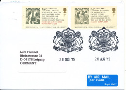 Great Britain Cover Sent To Germany 28-8-2015 With Special Postmark - Covers & Documents