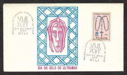 Timor Oriental Portugal Cachet Commémoratif Journée Du Timbre 1970 East Timor Event Postmark Stamp Day - Osttimor