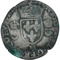 Monnaie, France, Henri II, Douzain Aux Croissants, Date Incertaine, La Rochelle - 1547-1559 Enrique II