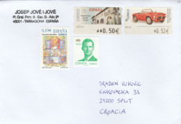 Spain - 2023 - Cover To Croatia / Un-canceled - Lettres & Documents