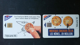 ► France: Crackers BELIN Lot  2  Cartes - Lebensmittel