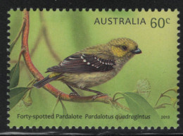 Australia 2013 MNH Sc 3922 60c Forty-spotted Pardalote - Mint Stamps