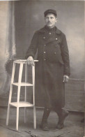 PHOTOGRAPHIE - Homme Militaire Moustachu -  Carte Postale Ancienne - Photographie
