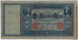 Germany Banknote 100 Mark 1910 Pick-42 VG (catalog US$7) - 100 Mark