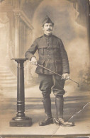 PHOTOGRAPHIE - Homme Militaire Moustachu -  Carte Postale Ancienne - Photographs