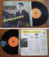 RARE French LP 33t RPM 25CM BIEM (10") BARBARA «chante BRASSENS» (1963) - Ediciones De Colección