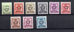 Entre PRE 464/73 **  Cote 130 Eur - Typo Precancels 1929-37 (Heraldic Lion)