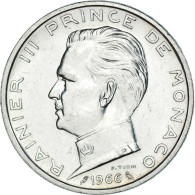 Monnaie, Monaco, Rainier III, 5 Francs, 1966, Monaco, SUP+, Argent - 1960-2001 Nouveaux Francs