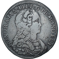 Monnaie, Monaco, Honore III, 3 Sols, Pezetta, 1735, Monaco, TB, Billon - 1505-1795 From Lucien Ier To Honoré III