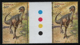 Australia 2013 MNH Sc 3988 60c Timimus Dinosaurs Gutter - Mint Stamps