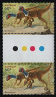 Australia 2013 MNH Sc 3990 60c Qantassaurus Dinosaurs Gutter - Mint Stamps