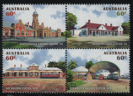 Australia 2013 MNH Sc 3999a Railway Stations Block - Mint Stamps