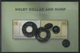 Australia 2013 MNH Sc 4007 Holey Dollar, Dumps Early Coins Sheet - Mint Stamps