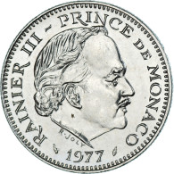 Monnaie, Monaco, Rainier III, 5 Francs, 1977, Monaco, SPL, Du Cupronickel - 1960-2001 Nouveaux Francs