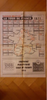 Carte Itinéraire Du Tour De France 1971 Nord Matin - Cyclisme