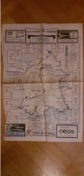 Carte Itinéraire Du 51e Tour De France 1964 La Voix Du Nord - Cyclisme
