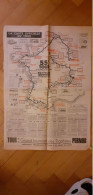 Carte Itinéraire Du 55e Tour De France 1968 L'Equipe - Cyclisme