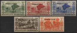 NOUVELLES HEBRIDES - Y&T Taxe N° 26-30 ** - Timbres-taxe