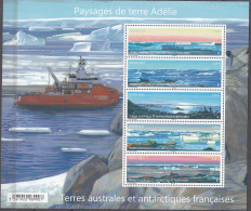 TAAF 2023 Bloc Feuillet Paysages De Terre Adélie Neuf ** - Blocs-feuillets