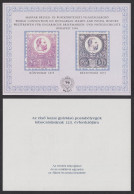 Stamp On Stamp 1871 Reprint Lithography Engraved Commemorative Memorial Sheet MAFITT STAMP 1996 Hungary FRANZ JOSEPH - Souvenirbögen