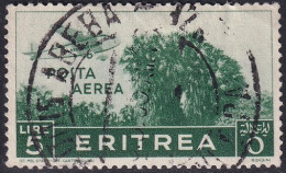 Eritrea 1936 Sc C15 Sa A25 Air Post Used Addis Abeba Cancel - Eritrée