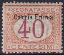 Eritrea 1903 Sc J5 Sa S5 Postage Due MH* Crease - Eritrea