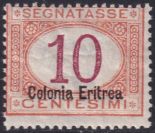 Eritrea 1920 Sc J2a Sa S15 Postage Due MLH* Some Gum Crazing - Eritrée