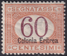 Eritrea 1927 Sc J14 Sa S25 Postage Due MH* Some Gum Crazing - Eritrea