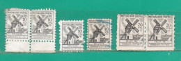 66 España 1947 -  MUTUALIDAD POSTAL X 6-Valor Facial: 0.10 Cts. X 4( 1 En P.Horiz.) Y  0.20 Cts. En Pareja Horizontal - Postage-Revenue Stamps