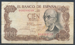 °°° SPAIN - 100 PESETAS 1970 °°° - 100 Pesetas