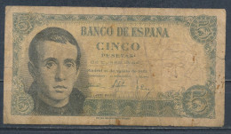 °°° SPAIN - 5 PESETAS 1951 °°° - 1-2 Pesetas