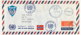 NORVEGE - Enveloppe Contingent Norvégien - United Nations Interim Force In Lebanon 1 Mars 1981 + Divers - Other & Unclassified