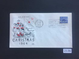 Canada 1964 Christmas First DC (2136) Free Shipping - Cartas & Documentos