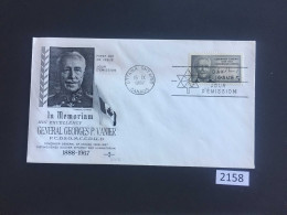 Canada General Georges Vanier 1967 FDC (2158) Free Shipping - Briefe U. Dokumente