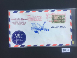 Canada NRC SKYLAB Churchill Range (2032) Free Shipping - Storia Postale