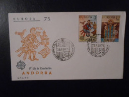 ANDORRE ESPAGNE FDC YT89/90 EUROPA 1975, ANDORRE LA VIEILLE - Other & Unclassified