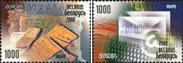 Belarus Belorussia Weissrussland 2008 Europa CEPT Letters Set Of 2 Stamps Mint - 2008