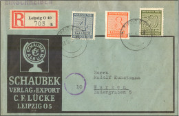 SBZ Mi.118,127,135 E-Brief Mischfrankatur-16-4348 - Storia Postale