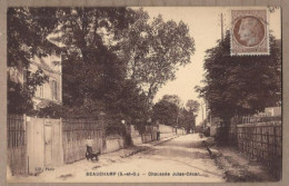 CPA 95 - BEAUCHAMP - Chaussée Jules César - TB PLAN Rue Chemin Quartier Du Village ANIMATION Pavillons - Beauchamp