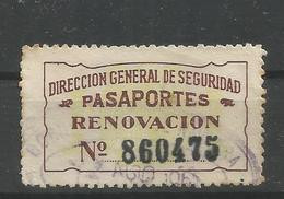 ESPAÑA VIÑETA DIRECCION GENERAL DE SEGURIDAD RENOVACION PASAPORTES - Variétés & Curiosités