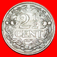 * 2 Sold RAMPANT LION (1912-1941): NETHERLANDS  2 1/2 CENTS 1916! WILHELMINA (1890-1948)· LOW START! · NO RESERVE!!! - 2.5 Centavos